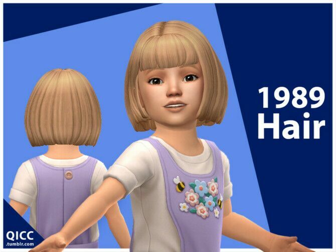 1989 Hair For Toddler By Qicc 1 1989 Hair For Toddler By Qicc Sims 4 CC