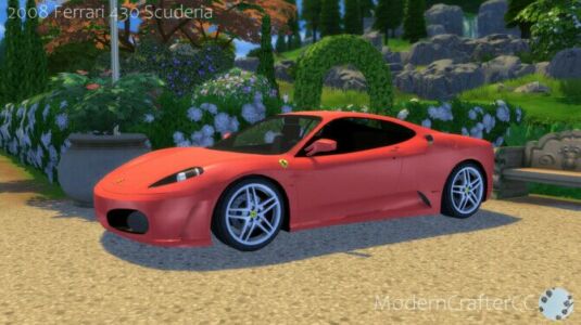 2008 Ferrari 430 Scuderia At Modern Crafter CC Sims 4 CC