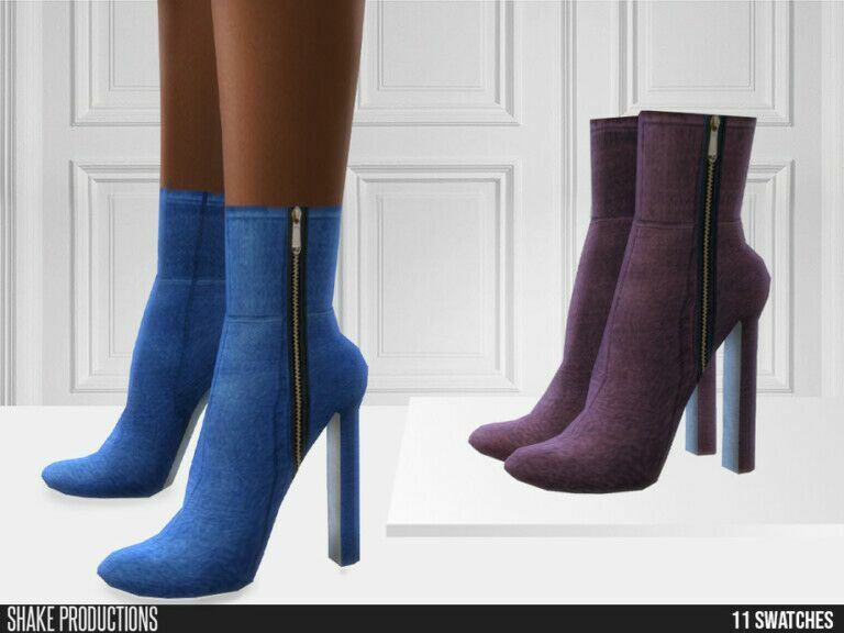 721 Denim Boots By Shakeproductions 1 721 Denim Boots By Shakeproductions Sims 4 CC