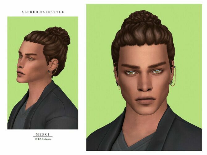 Alfred Hairstyle By Merci 1 Alfred Hairstyle By Merci Sims 4 CC