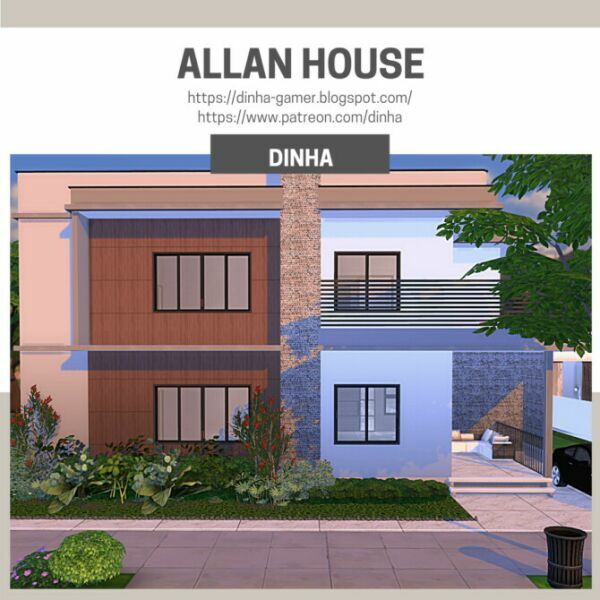 Allan House At Dinha Gamer 1 Allan House At Dinha Gamer Sims 4 CC