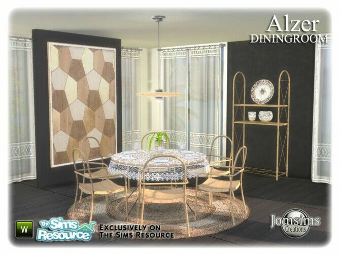 Alzer Dining Room By Jomsims 1 Alzer Dining Room By Jomsims Sims 4 CC