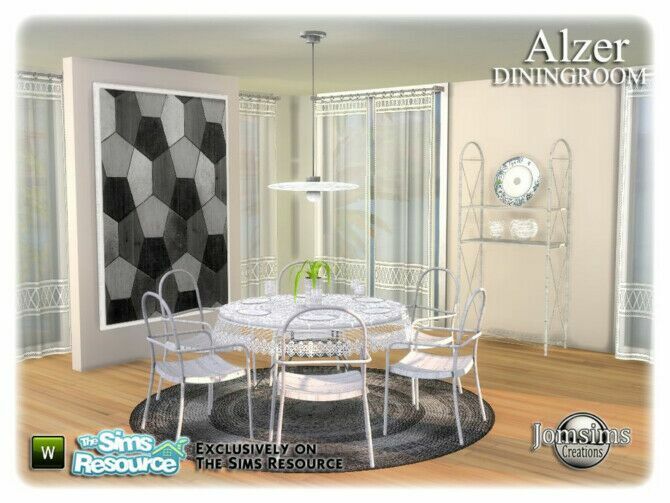 Alzer Dining Room By Jomsims 2 sims 4 cc alzer dining room by jomsims 2