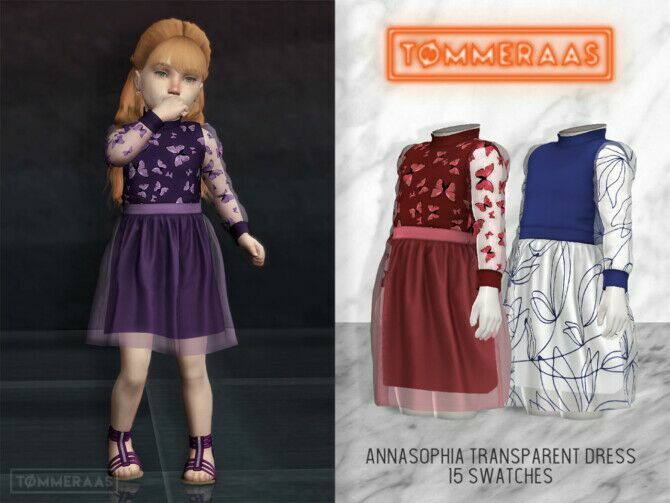 Annasophia Transparent Dress (#17) At Tømmeraas 1 Annasophia Transparent Dress (#17) At Tømmeraas Sims 4 CC