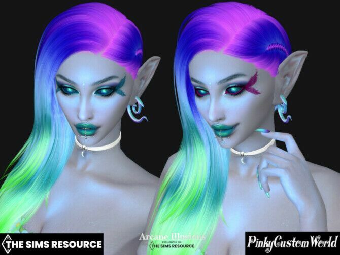Arcane Illusions – Fairy Eyeliner V1 By Pinkycustomworld 2 sims 4 cc arcane illusions fairy eyeliner v1 by pinkycustomworld 2