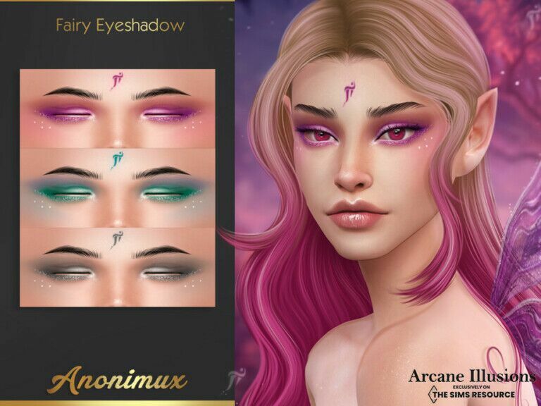 Arcane Illusions – Fairy Eyeshadow By Anonimux Simmer 1 Arcane Illusions – Fairy Eyeshadow By Anonimux Simmer Sims 4 CC