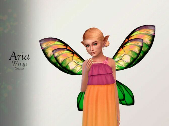 Aria Wings Child By Suzue 1 Aria Wings Child By Suzue Sims 4 CC