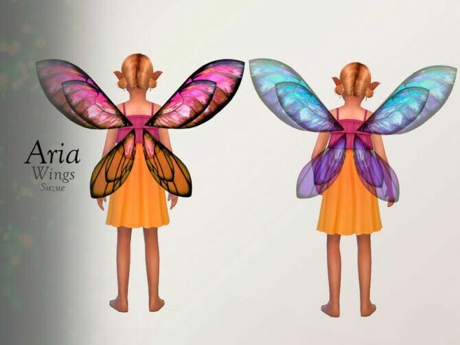 Aria Wings Child By Suzue 2 sims 4 cc aria wings child by suzue 2