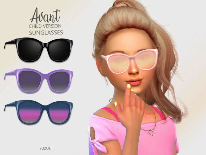 Avant Child Sunglasses By Suzue 1 Avant Child Sunglasses By Suzue Sims 4 CC