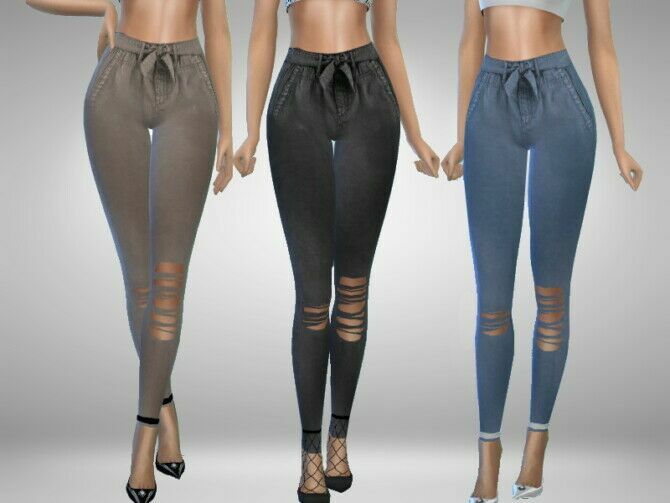 Belted Pants By Puresim 1 Belted Pants By Puresim Sims 4 CC