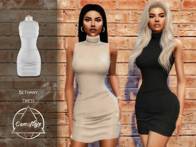 Bethany Dress By Camuflaje 1 Bethany Dress By Camuflaje Sims 4 CC