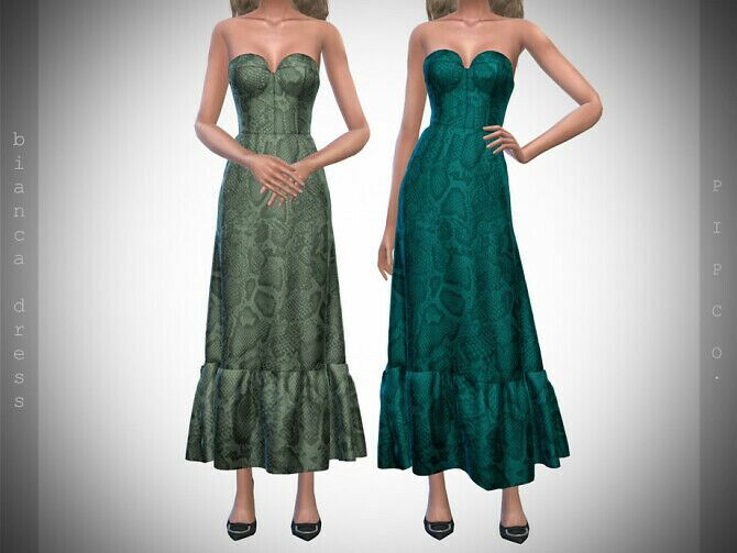 Bianca Dress By Pipco 1 Bianca Dress By Pipco Sims 4 CC