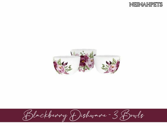 Blackberry Dishware By Neinahpets 3 sims 4 cc blackberry dishware by neinahpets 2