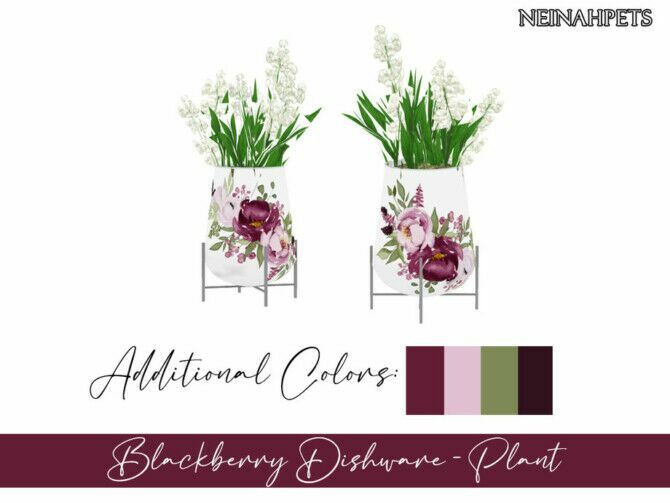Blackberry Dishware By Neinahpets 4 sims 4 cc blackberry dishware by neinahpets 3