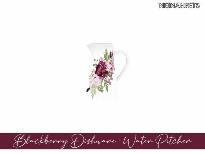 Blackberry Dishware By Neinahpets 2 sims 4 cc blackberry dishware by neinahpets 4