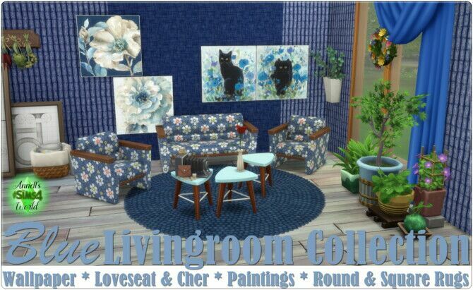 Blue Livingroom Collection At Annett’s Sims 4 Welt 1 Blue Livingroom Collection At Annett’s Sims 4 Welt Sims 4 CC