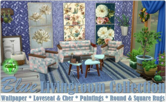 Blue Livingroom Collection At Annett’s Sims 4 Welt 3 sims 4 cc blue livingroom collection at annetts sims 4 welt 2