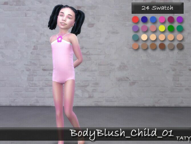 Body Blush 01 Child By Tatygagg 1 Body Blush 01 Child By Tatygagg Sims 4 CC