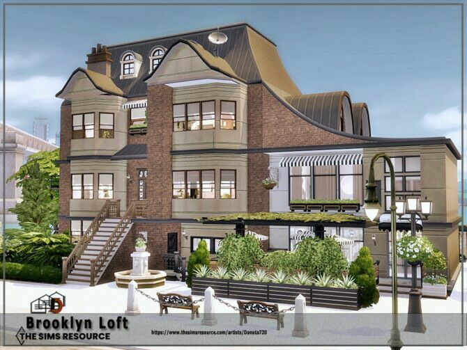 Brooklyn Loft By Danuta720 2 sims 4 cc brooklyn loft by danuta720 2