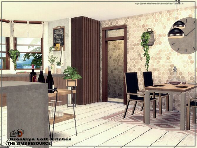 Brooklyn Loft-Kitchen By Danuta720 4 sims 4 cc brooklyn loft kitchen by danuta720 3