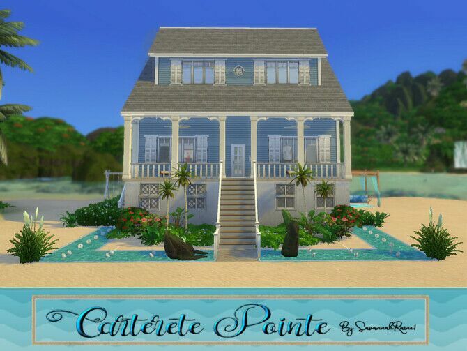 Carteret Pointe Cottage By Savannahraine 4 sims 4 cc carteret pointe cottage by savannahraine 2