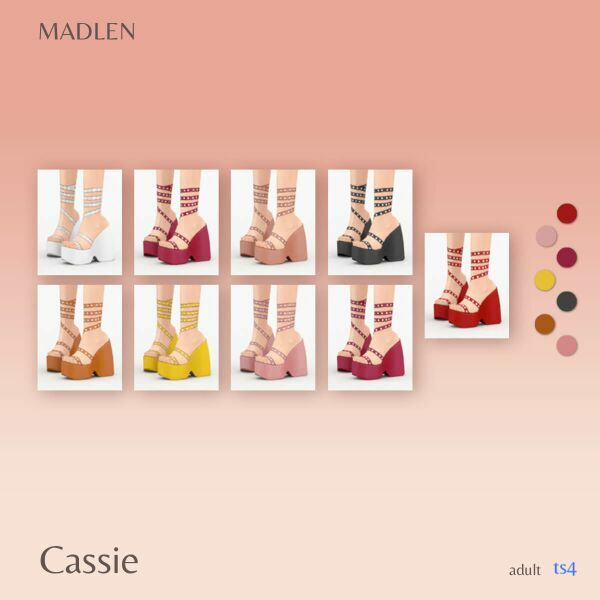 Cassie Shoes By Madlen 2 sims 4 cc cassie shoes by madlen 2