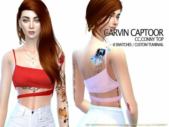 CC Conny TOP By Carvin Captoor 1 CC Conny TOP By Carvin Captoor Sims 4 CC