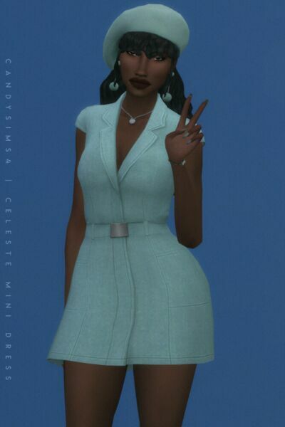 Celeste Mini Dress At Candy Sims 4 3 sims 4 cc celeste mini dress at candy sims 4 3