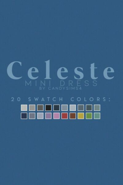 Celeste Mini Dress At Candy Sims 4 4 sims 4 cc celeste mini dress at candy sims 4 4
