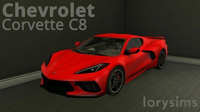 Chevrolet Corvette C8 At Lorysims 1 Chevrolet Corvette C8 At Lorysims Sims 4 CC