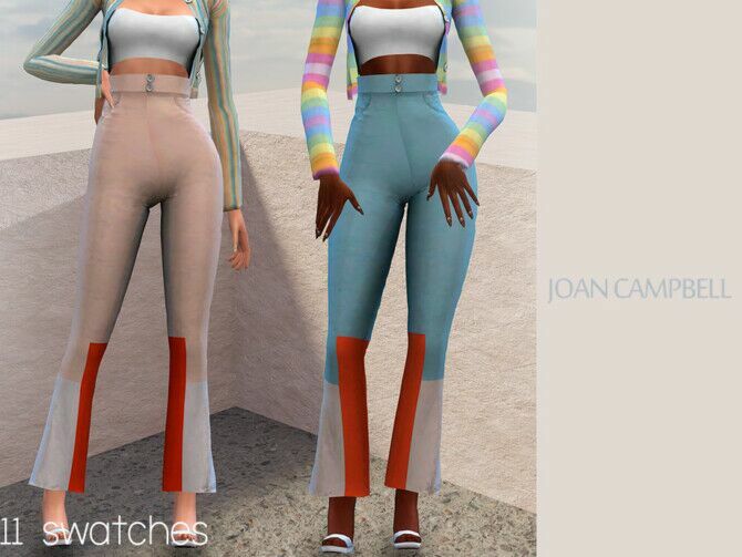 Chloe Pants By Joan Campbell Beauty 1 Chloe Pants By Joan Campbell Beauty Sims 4 CC