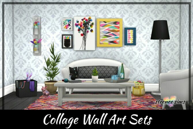 Collage Wall ART Sets At Strenee Sims 1 Collage Wall ART Sets At Strenee Sims Sims 4 CC