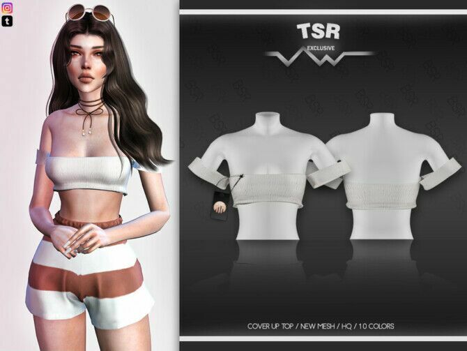Cover UP TOP BD483 By Busra-Tr 1 Cover UP TOP BD483 By Busra-Tr Sims 4 CC