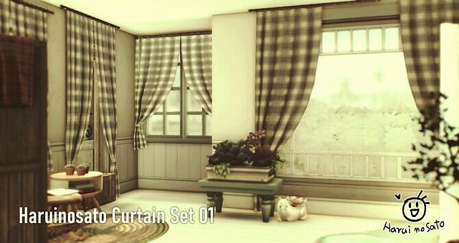Curtain SET 01 At Haruinosato’s CC 2 sims 4 cc curtain set 01 at haruinosatos cc 2