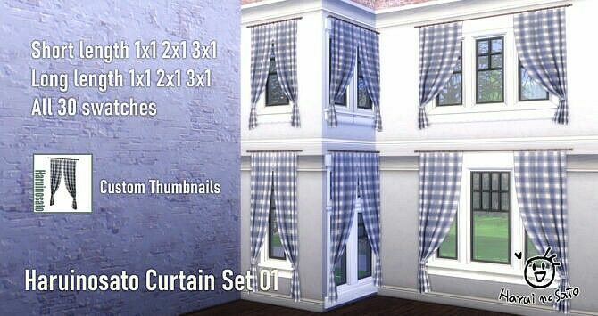 Curtain SET 01 At Haruinosato’s CC 3 sims 4 cc curtain set 01 at haruinosatos cc 3