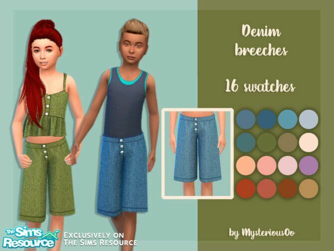 Denim Breeches By Mysteriousoo 1 Denim Breeches By Mysteriousoo Sims 4 CC