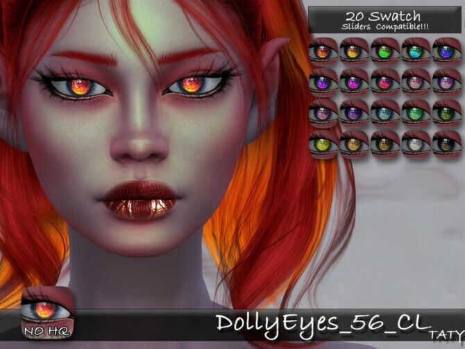 Dolly Eyes 56 CL By Tatygagg 1 Dolly Eyes 56 CL By Tatygagg Sims 4 CC