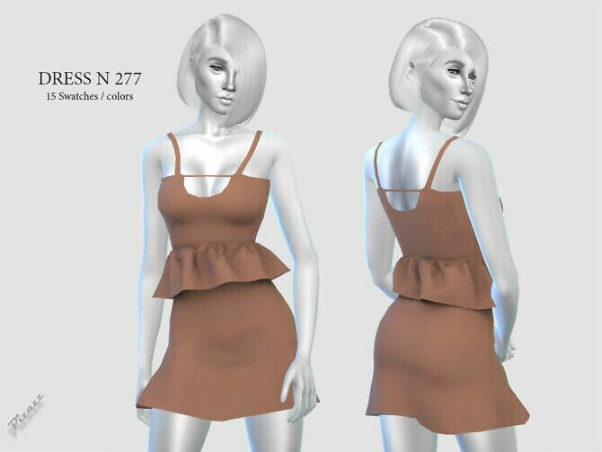 Dress N 277 By Pizazz 1 Dress N 277 By Pizazz Sims 4 CC