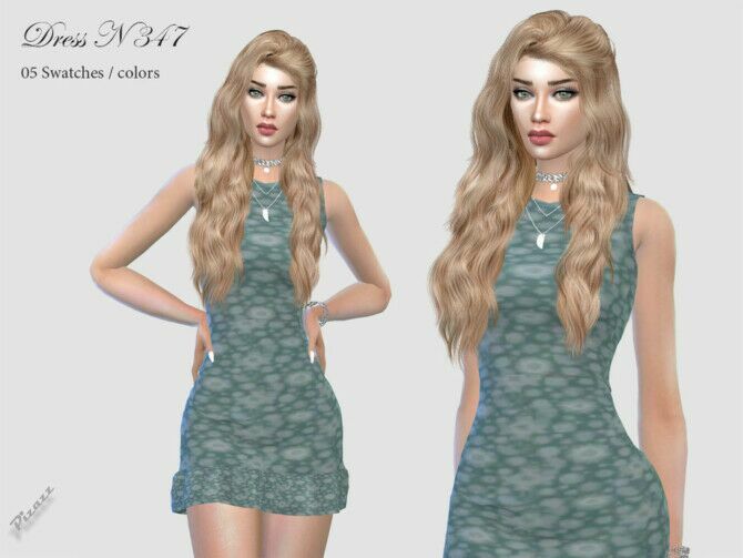 Dress N 347 By Pizazz 1 Dress N 347 By Pizazz Sims 4 CC