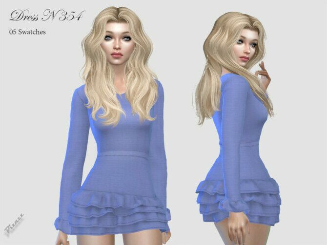 Dress N 354 By Pizazz 1 Dress N 354 By Pizazz Sims 4 CC