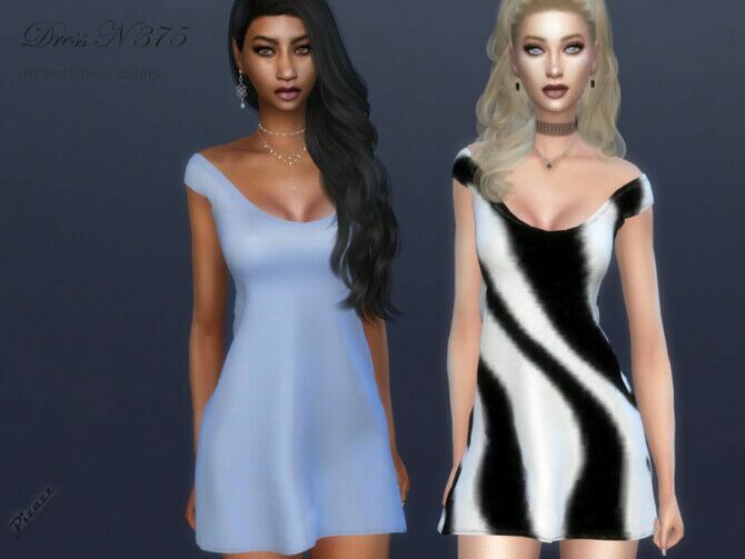 Dress N 375 By Pizazz 1 Dress N 375 By Pizazz Sims 4 CC