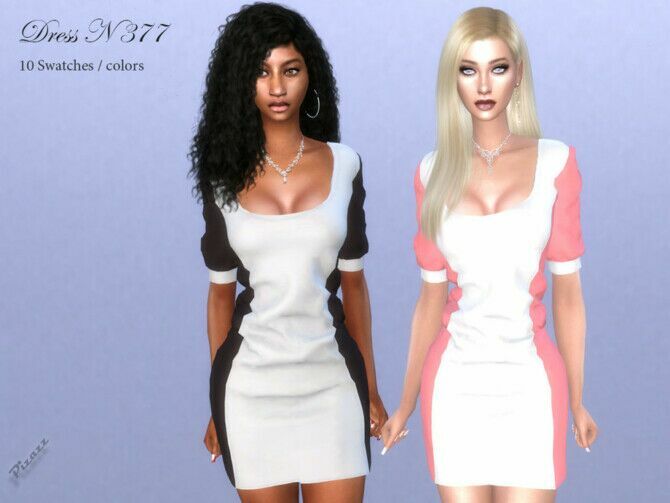 Dress N 377 By Pizazz 1 Dress N 377 By Pizazz Sims 4 CC