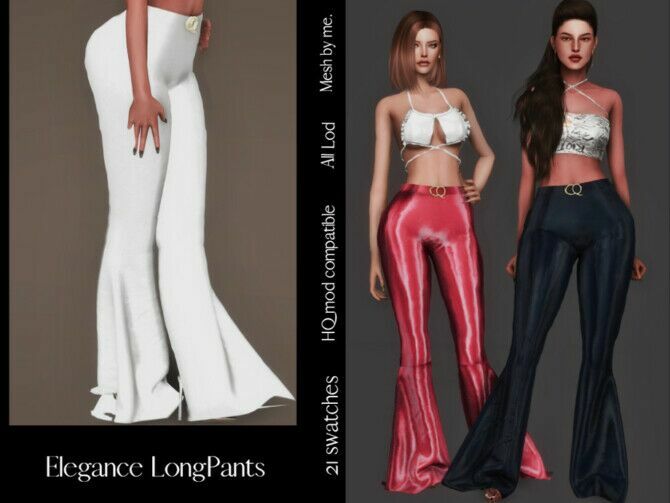 Elegance Longs Pants By Couquett 1 Elegance Longs Pants By Couquett Sims 4 CC