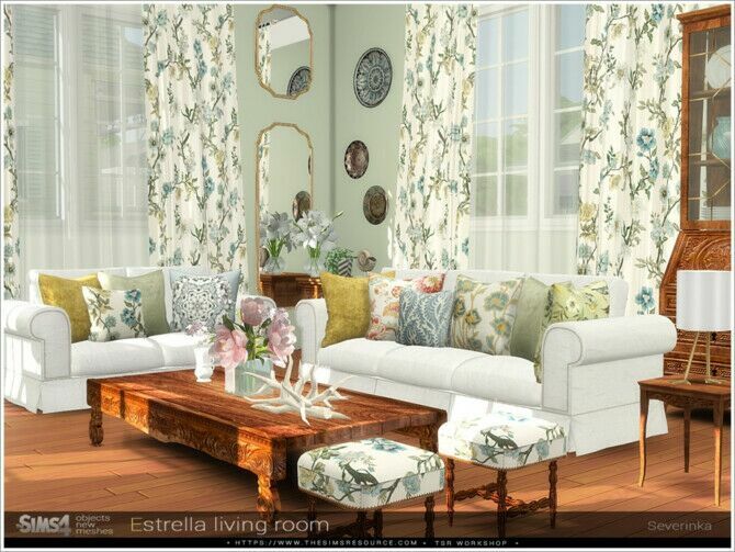 Estrella Living Room By Severinka 1 Estrella Living Room By Severinka Sims 4 CC