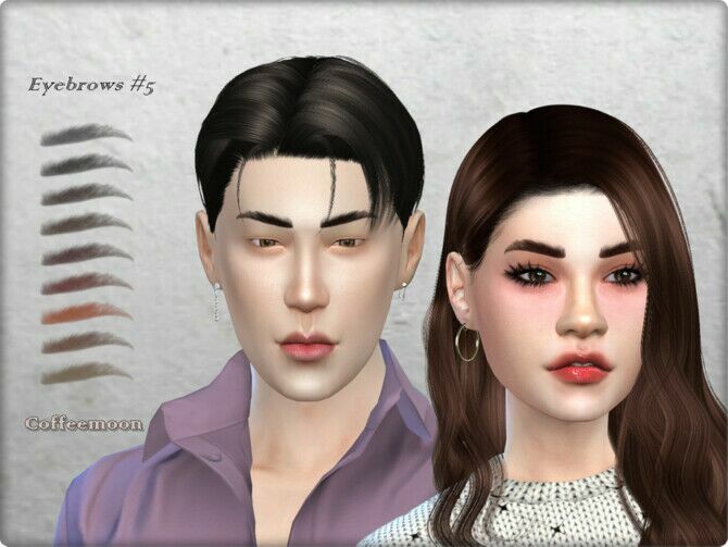 Eyebrows #5 By Coffeemoon 1 Eyebrows #5 By Coffeemoon Sims 4 CC