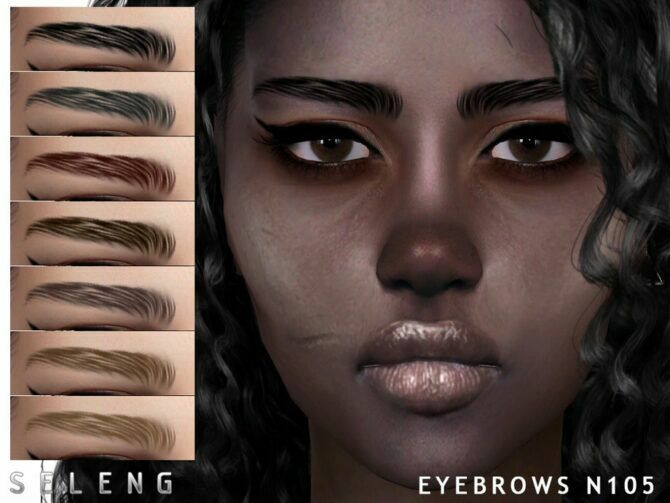 Eyebrows N105 By Seleng 1 Eyebrows N105 By Seleng Sims 4 CC
