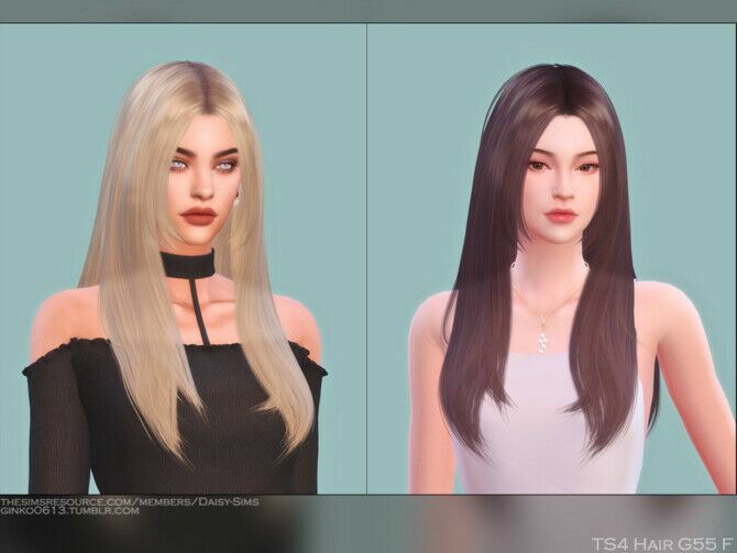Female Hair G55 By Daisy-Sims 1 Female Hair G55 By Daisy-Sims Sims 4 CC