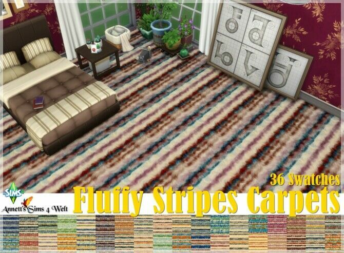 Fluffy Stripes Carpets At Annett’s Sims 4 Welt 1 Fluffy Stripes Carpets At Annett’s Sims 4 Welt Sims 4 CC