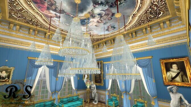 Fontainebleau Chandelier SET At Regal Sims 1 Fontainebleau Chandelier SET At Regal Sims Sims 4 CC