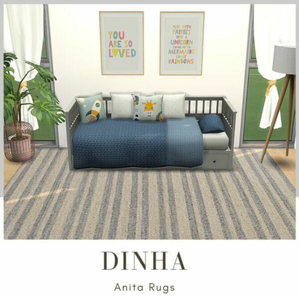 Anita Rugs By Dinha Gamer 1 Anita Rugs By Dinha Gamer Sims 4 CC